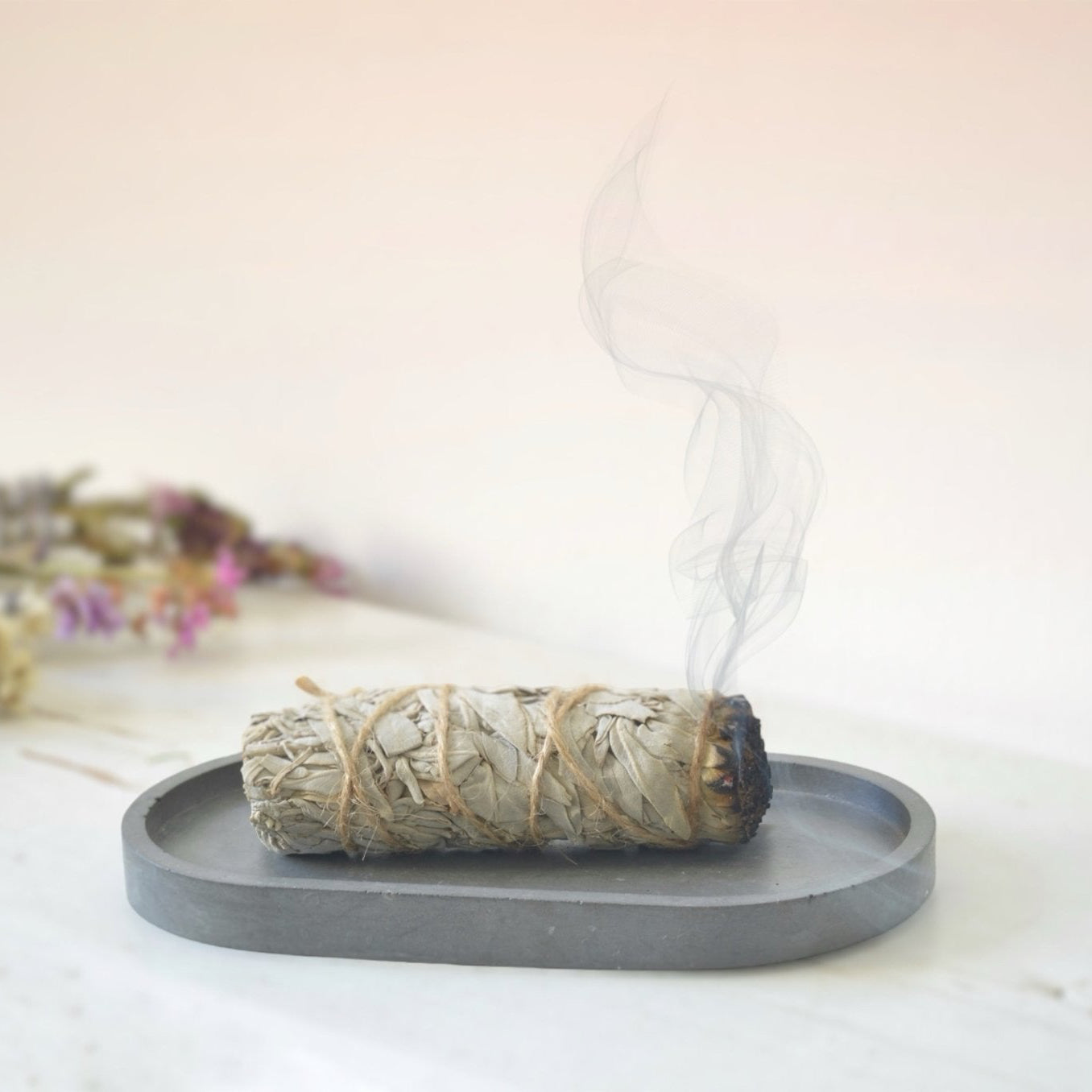 Vykuřovadlo - Šalvěj bílá s podtáckem - Inspired by Nature