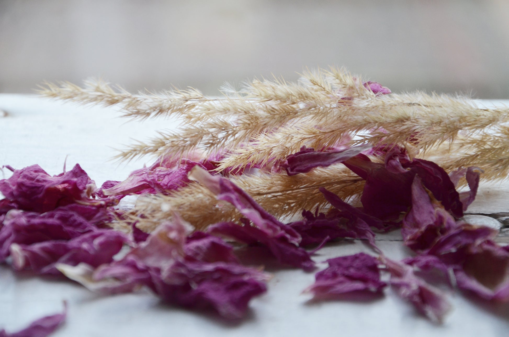 picture of dried flowers used for decorating the candles