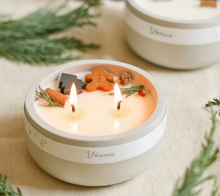 SOJA-KERZE - RHABARBERKUCHEN